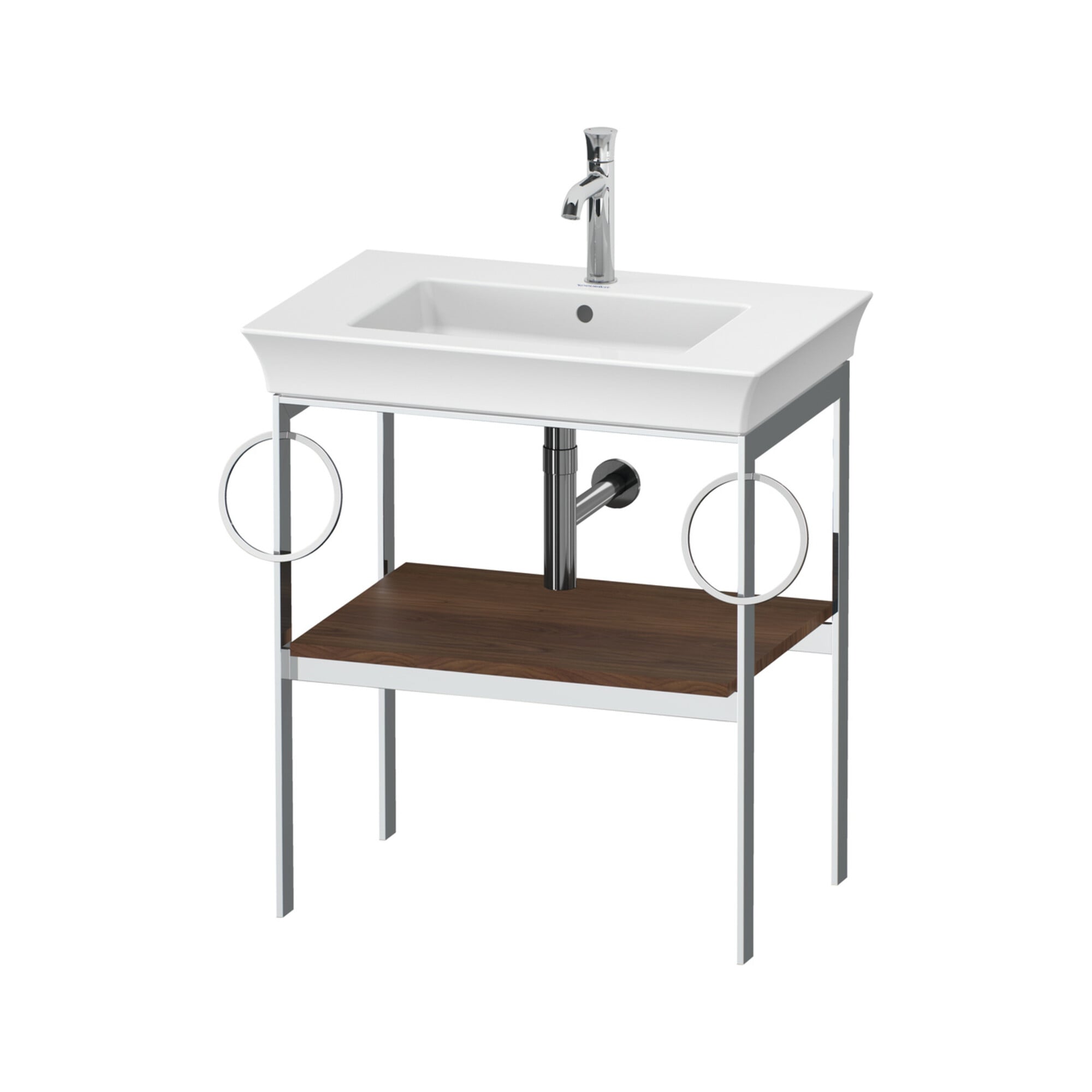 Duravit Waschtisch-Konsole White Tulip 68,4x45cm, US N mass, Me, 2 HTH, bo