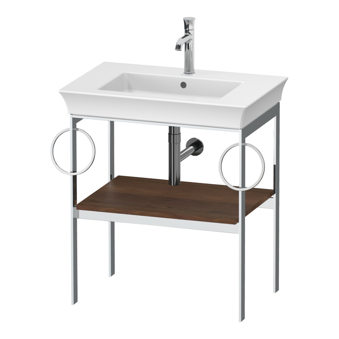 Duravit Waschtisch-Konsole White Tulip 68,4x45cm, US N mass, Me, 2 HTH, bo