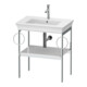 Duravit Waschtisch-Konsole White Tulip 68,4x45cm, w g, Me, 2 HTH, bodensteh.-1
