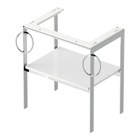 Duravit Waschtisch-Konsole White Tulip 68,4x45cm, w g, Me, 2 HTH, bodensteh.