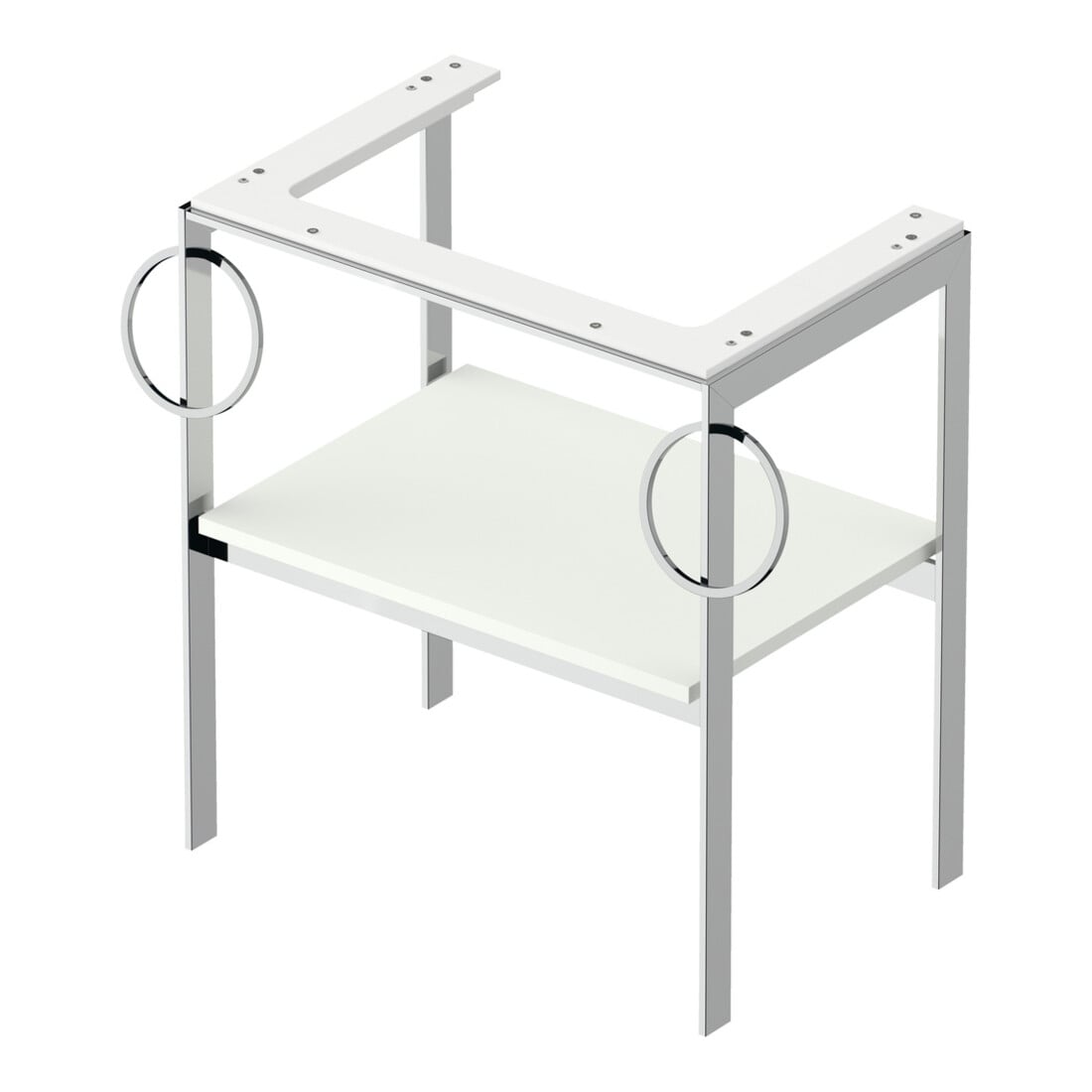Duravit Waschtisch-Konsole White Tulip 68,4x45cm, w m, Me, 2 HTH, bodensteh.