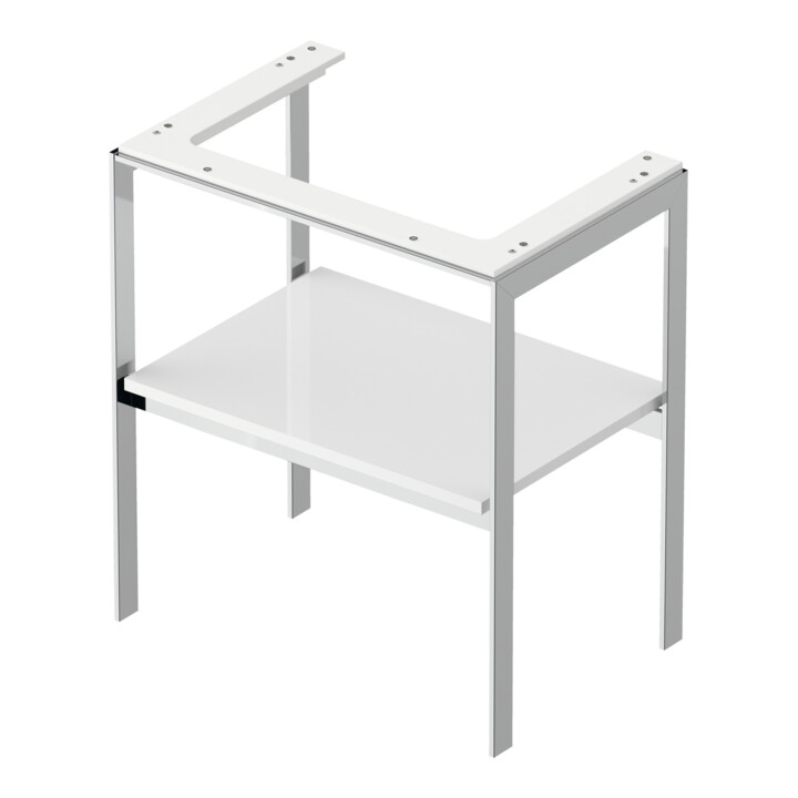 Duravit Waschtisch-Konsole White Tulip 68,4x45cm, we hgl, Metall, bodenstehend