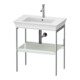 Duravit Waschtisch-Konsole White Tulip 68,4x45cm, we s-matt, Met., bodenstehend-1