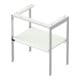 Duravit Waschtisch-Konsole White Tulip 68,4x45cm, we s-matt, Met., bodenstehend-2