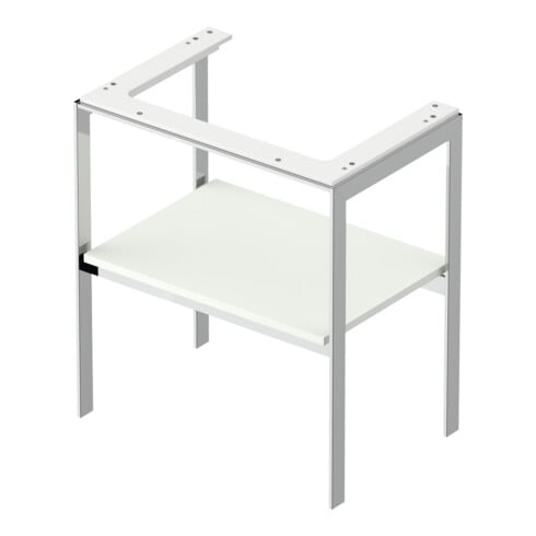 Duravit Waschtisch-Konsole White Tulip 68,4x45cm, we s-matt, Met., bodenstehend