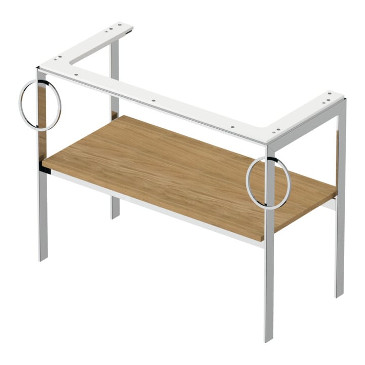Duravit Waschtisch-Konsole White Tulip 98,4x45cm, E Nat mass, Me, 2 HTH, bo