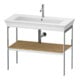 Duravit Waschtisch-Konsole White Tulip 98,4x45cm, E Nat mass., Met., bodensteh.-1