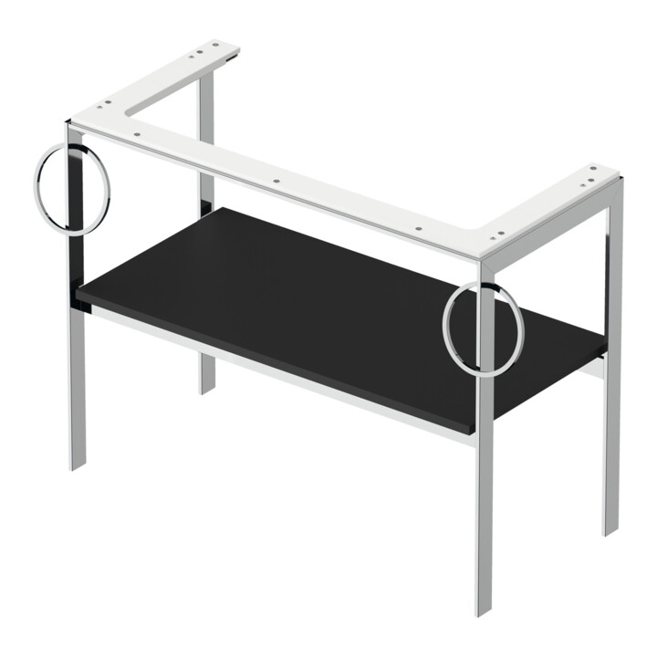 Duravit Waschtisch-Konsole White Tulip 98,4x45cm, gra m, Me, 2 HTH, bodensteh.