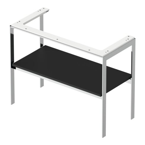 Duravit Waschtisch-Konsole White Tulip 98,4x45cm, gra s-matt, Met., bodensteh.