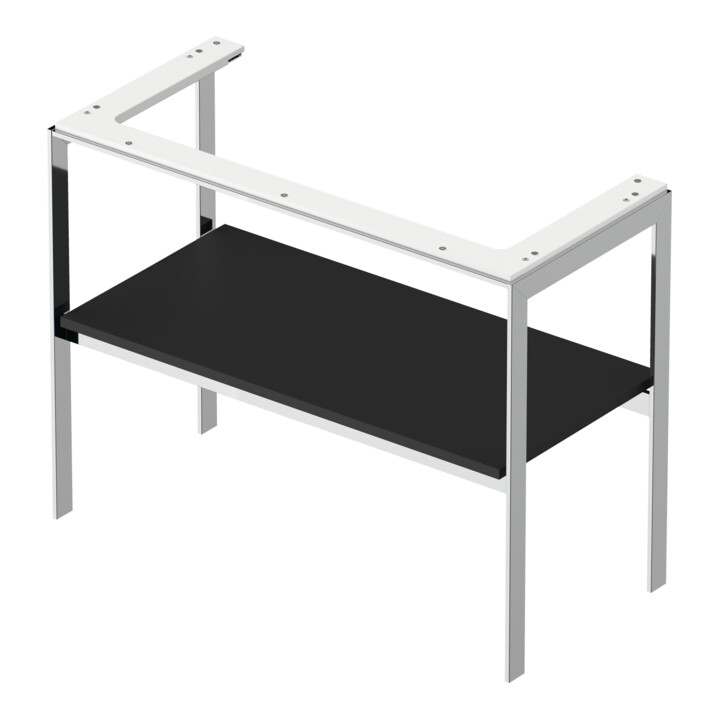 Duravit Waschtisch-Konsole White Tulip 98,4x45cm, gra s-matt, Met., bodensteh.