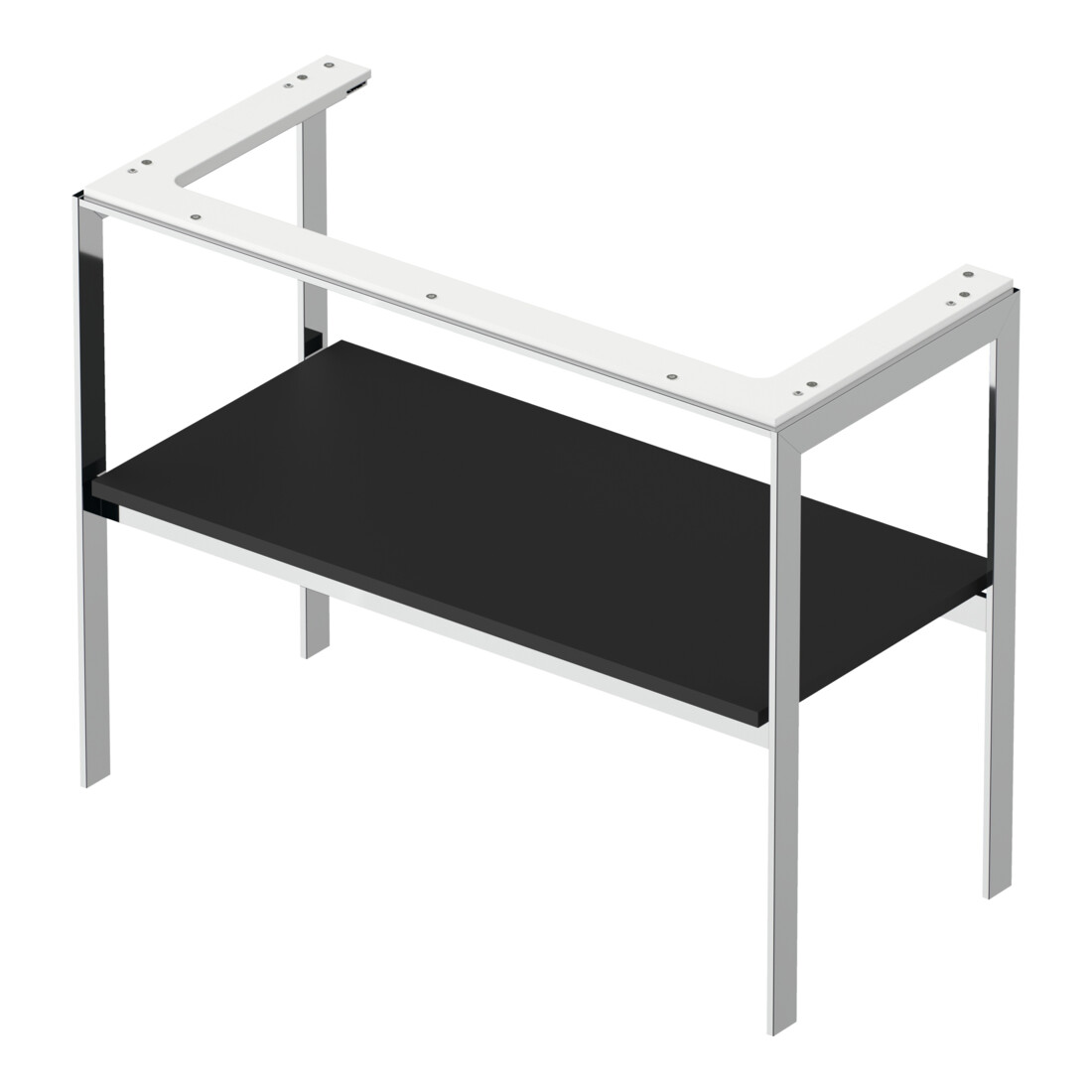 Duravit Waschtisch-Konsole White Tulip 98,4x45cm, gra s-matt, Met., bodensteh.