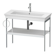 Duravit Waschtisch-Konsole White Tulip 98,4x45cm, Me, bo, Handtuchhalter li, we hgl