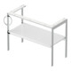 Duravit Waschtisch-Konsole White Tulip 98,4x45cm, Me, bo, Handtuchhalter li, we hgl-2