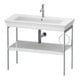 Duravit Waschtisch-Konsole White Tulip 98,4x45cm, Me, bo, Handtuchhalter re, we hgl-1