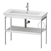 Duravit Waschtisch-Konsole White Tulip 98,4x45cm, Me, bo, Handtuchhalter re, we hgl