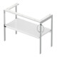 Duravit Waschtisch-Konsole White Tulip 98,4x45cm, Me, bo, Handtuchhalter re, we hgl-2