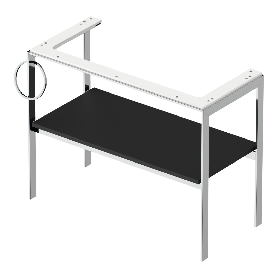 Duravit Waschtisch-Konsole White Tulip 98,4x45cm, Me, bo, HTH li, graph s-matt