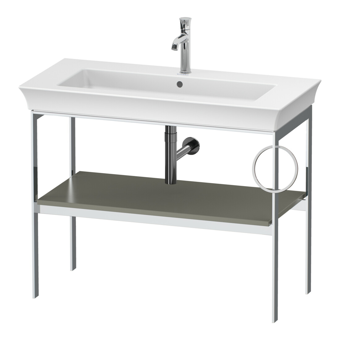 Duravit Waschtisch-Konsole White Tulip 98,4x45cm, Me, bo, HTH r, st-g s-matt