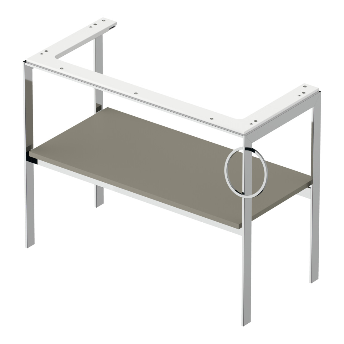 Duravit Waschtisch-Konsole White Tulip 98,4x45cm, Me, bo, HTH r, st-g s-matt
