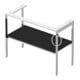 Duravit Waschtisch-Konsole White Tulip 98,4x45cm, Me, bo, HTH re, graph s-matt-2