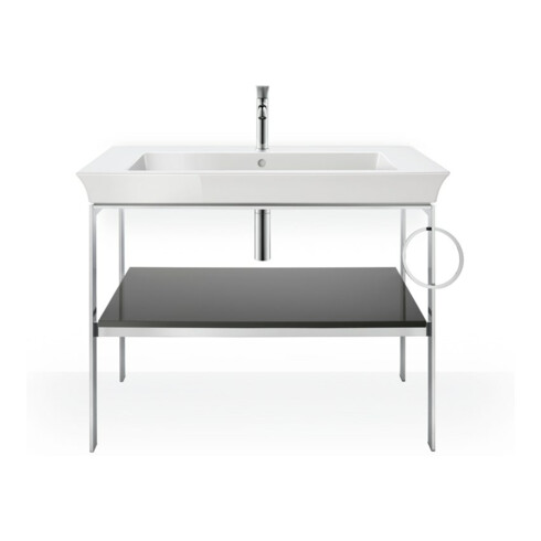 Duravit Waschtisch-Konsole White Tulip 98,4x45cm, Me, bo, HTH re, steingrau hgl