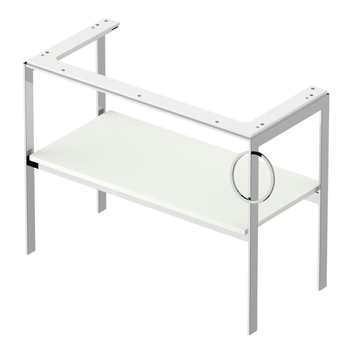 Duravit Waschtisch-Konsole White Tulip 98,4x45cm, Me, bo, HTH re, we s-matt