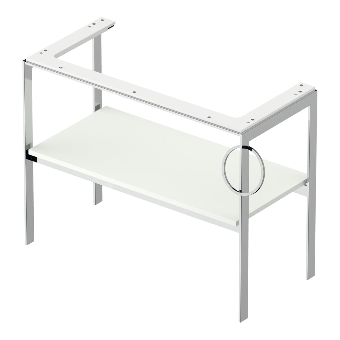 Duravit Waschtisch-Konsole White Tulip 98,4x45cm, Me, bo, HTH re, we s-matt