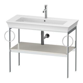 Duravit Waschtisch-Konsole White Tulip 98,4x45cm, No w m, Me, 2 HTH, bodensteh.
