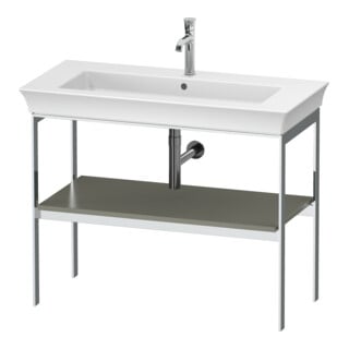 Duravit Waschtisch-Konsole White Tulip 98,4x45cm, st-g s-matt, Met., bodensteh.