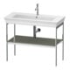 Duravit Waschtisch-Konsole White Tulip 98,4x45cm, st-g s-matt, Met., bodensteh.-1