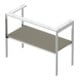 Duravit Waschtisch-Konsole White Tulip 98,4x45cm, st-g s-matt, Met., bodensteh.-2