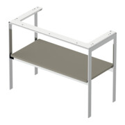 Duravit Waschtisch-Konsole White Tulip 98,4x45cm, st-g s-matt, Met., bodensteh.-2