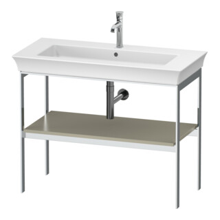 Duravit Waschtisch-Konsole White Tulip 98,4x45cm, Tau s-matt, Met., bodensteh.