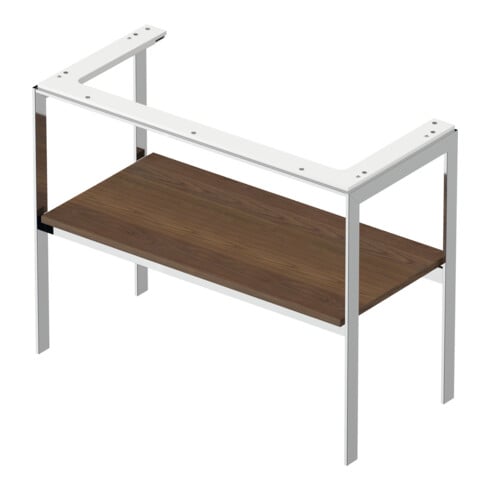 Duravit Waschtisch-Konsole White Tulip 98,4x45cm, US N mass., Met., bodensteh.