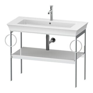 Duravit Waschtisch-Konsole White Tulip 98,4x45cm, w g, Me, 2 HTH, bodensteh.