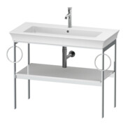 Duravit Waschtisch-Konsole White Tulip 98,4x45cm, w g, Me, 2 HTH, bodensteh.