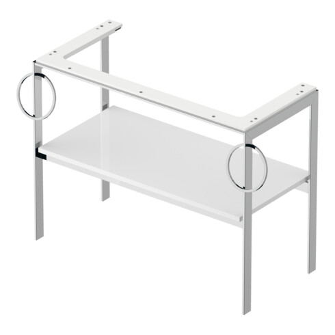 Duravit Waschtisch-Konsole White Tulip 98,4x45cm, w g, Me, 2 HTH, bodensteh.