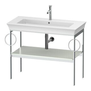 Duravit Waschtisch-Konsole White Tulip 98,4x45cm, w m, Me, 2 HTH, bodensteh.