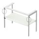 Duravit Waschtisch-Konsole White Tulip 98,4x45cm, w m, Me, 2 HTH, bodensteh.-5