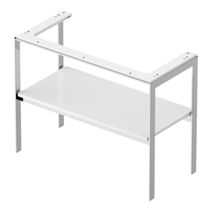 Duravit Waschtisch-Konsole White Tulip 98,4x45cm, we hgl, Metall, bodenstehend