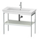 Duravit Waschtisch-Konsole White Tulip 98,4x45cm, we s-matt, Met., bodenstehend-1