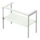 Duravit Waschtisch-Konsole White Tulip 98,4x45cm, we s-matt, Met., bodenstehend-2