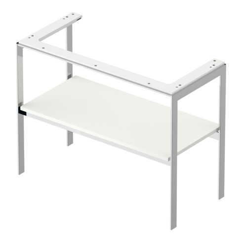 Duravit Waschtisch-Konsole White Tulip 98,4x45cm, we s-matt, Met., bodenstehend