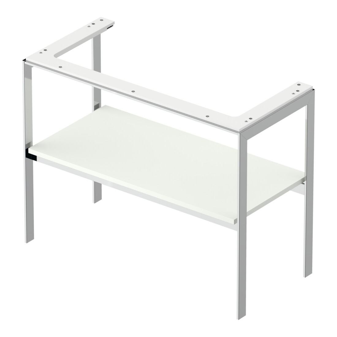 Duravit Waschtisch-Konsole White Tulip 98,4x45cm, we s-matt, Met., bodenstehend