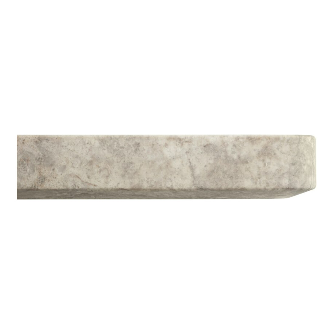 Duravit Waschtisch-Konsolen-Set Qatego 100x41x90cm, m Kons, gr. Travertin pol.