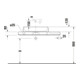 Duravit Waschtisch-Konsolen-Set Qatego 100x41x90cm, mit Konsole, Lavica poliert