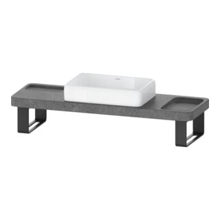 Duravit Waschtisch-Konsolen-Set Qatego 140x45x90cm, m K, Konsole, Lavica pol.