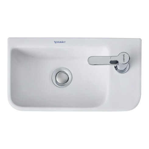 Duravit Waschtisch Me by Starck 40x22cm, HL R, o Ü, m HLB, we s-matt, WG