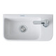 Duravit Waschtisch Me by Starck 40x22cm, HL re, o ÜL, m HLB, we WG-1