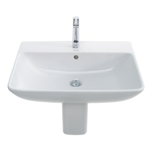 Duravit Waschtisch Me by Starck 65x49cm, we WG, m HL, ÜL, Hahnlochbank